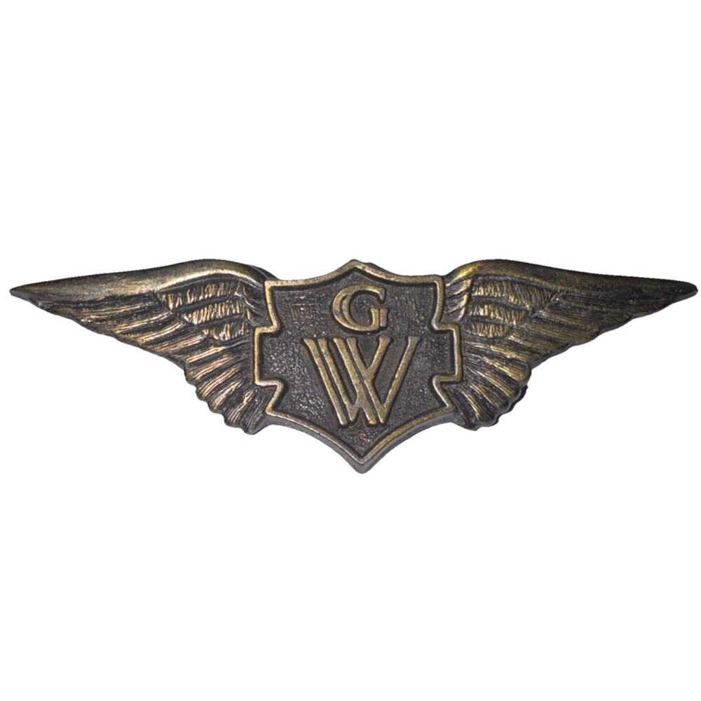 Vtg Honda Goldwing GW Wings Motorcycle Biker Vest Jacket Lapel Pin Badge Eagle - Picture 1 of 8